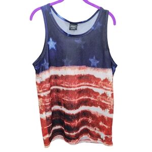 Bio World patriotic mesh muscle tank Size M